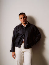Navy Twill Pilot Jacket