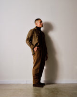 Olive Worsted Over-shirt