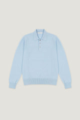 Sky Blue Polo - Wool Cashmere