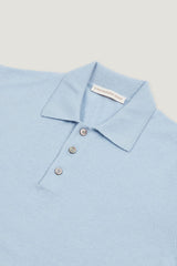 Sky Blue Polo - Wool Cashmere