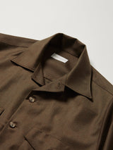 Olive Worsted Over-shirt