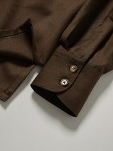 Olive Worsted Over-shirt