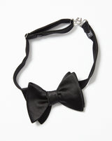 Black Satin Bowtie