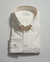 Button Down Collar Shirt - Ecru