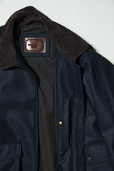 Navy Twill Pilot Jacket