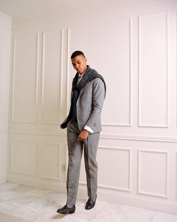 Grey Wool/Silk/Linen Suit