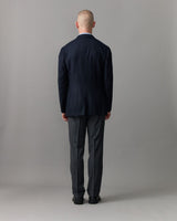 Navy Brushed Wool Jacket