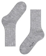 Brooklyn Mid Calf Cotton Socks - Metal Grey