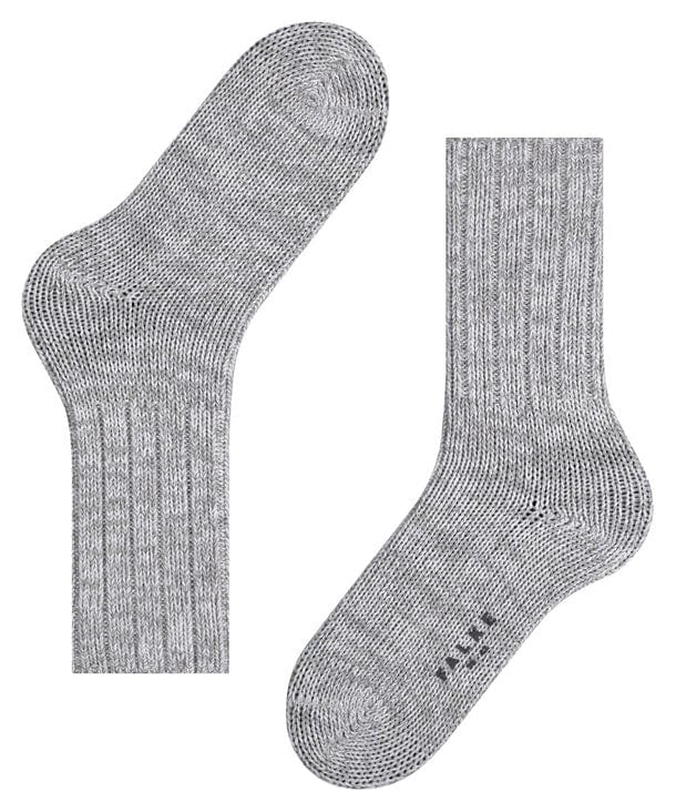 Brooklyn Mid Calf Cotton Socks - Metal Grey