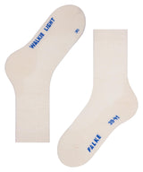 Walkie Light Wool Mid Calf Socks - Woolwhite