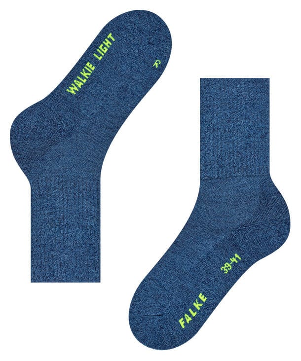 Walkie Light Wool Mid Calf Socks - Light Denim