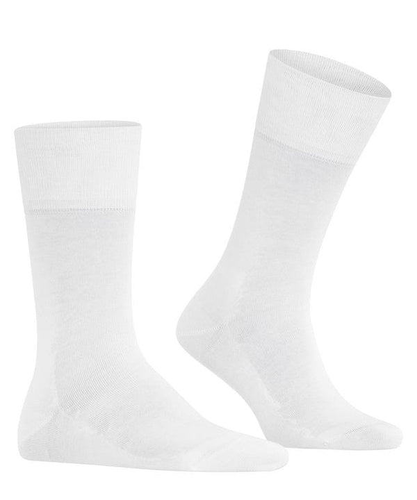 White Cotton Mid Calf Socks - Tiago