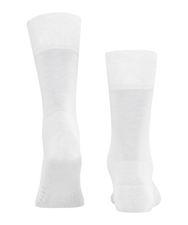 White Cotton Mid Calf Socks - Tiago