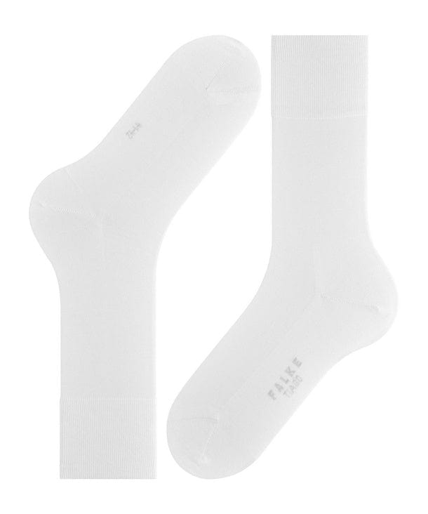 White Cotton Mid Calf Socks - Tiago