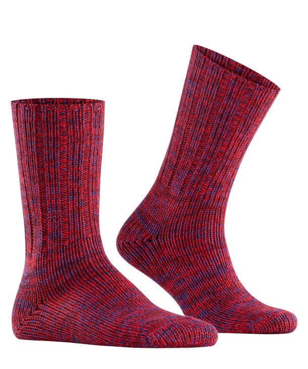 Brooklyn Mid Calf Cotton Socks - Sporty Red