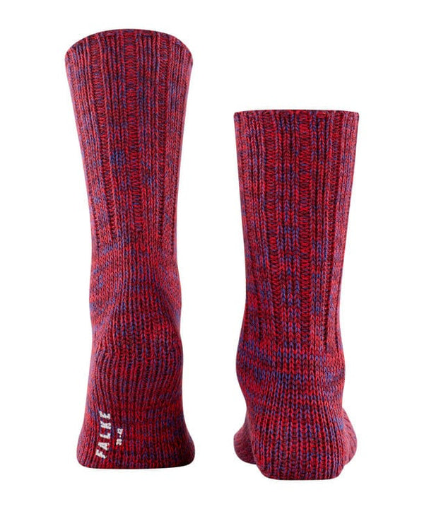 Brooklyn Mid Calf Cotton Socks - Sporty Red