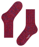 Brooklyn Mid Calf Cotton Socks - Sporty Red