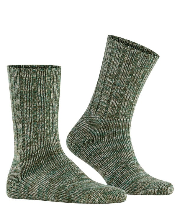 Brooklyn Mid Calf Cotton Socks - Deep Green