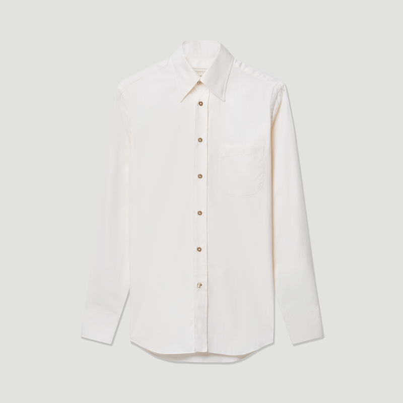 off white men's long sleeve dress shirt Button Up Shirt Men Pleated Off White Linen Solid Long Sleeve Collarless Fashion