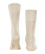 Airport Wool/Cotton Mid Calf Socks - Beige Melange
