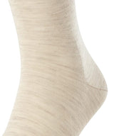Airport Wool/Cotton Mid Calf Socks - Beige Melange