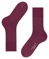 Airport Wool/Cotton Mid Calf Socks - Red Plum
