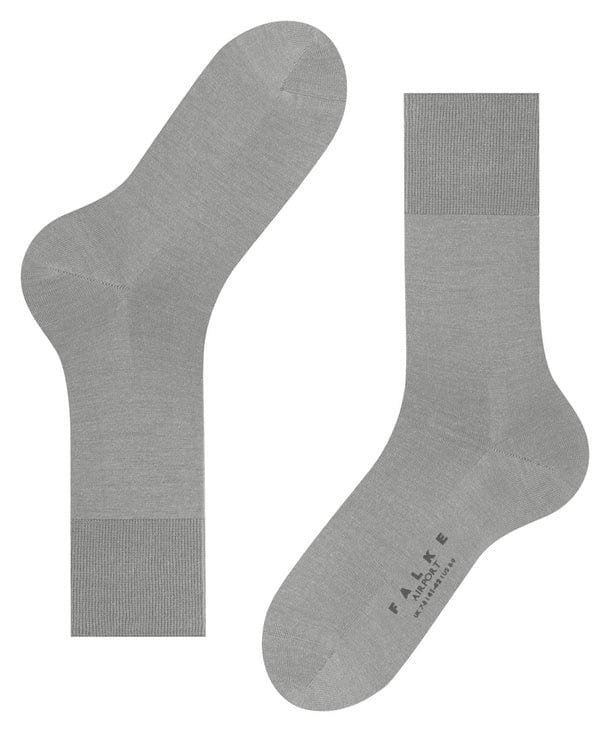 Airport Wool/Cotton Mid Calf Socks - Lunar