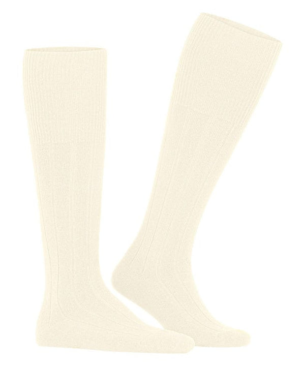 Lhasa Wool/Cashmere Over the Calf Socks - Pearl