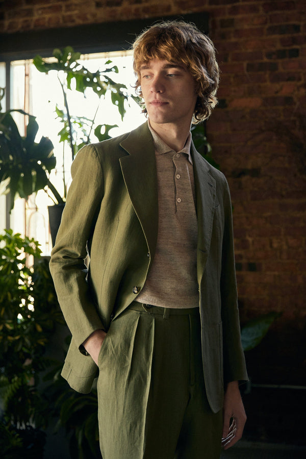 Sage Linen Suit