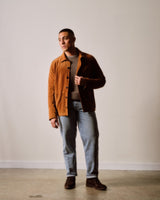 Raglan English Rib Fisherman Sweater - Ash Brown