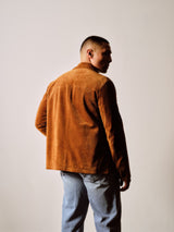 Whiskey Calf Suede Chore Coat