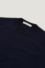 Round neck Sweater - Navy Blue