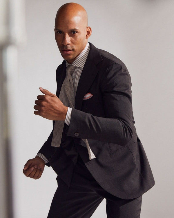 Warm Black Fresco 'Lee' Suit