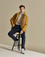 Mustard Wool/Cashmere Chore Coat