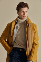 Mustard Wool/Cashmere Chore Coat