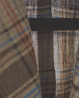 Honey Unlined Check Linen 'Lee' Jacket