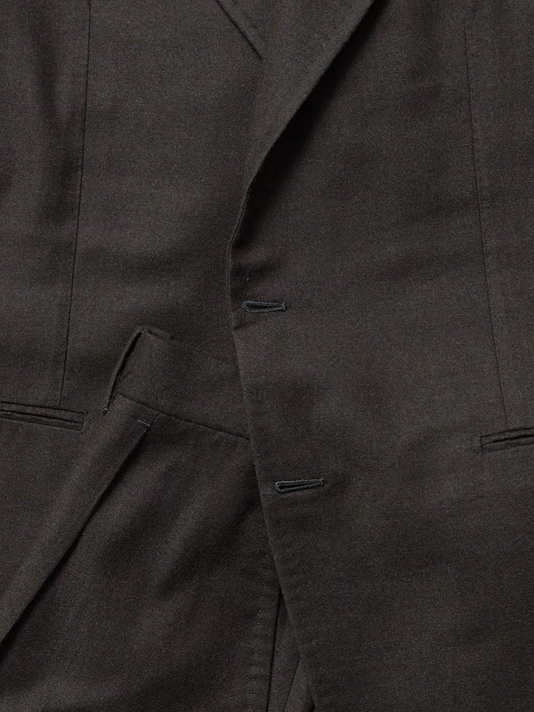 Brown Wool Cashmere Flannel 'Henry' Suit