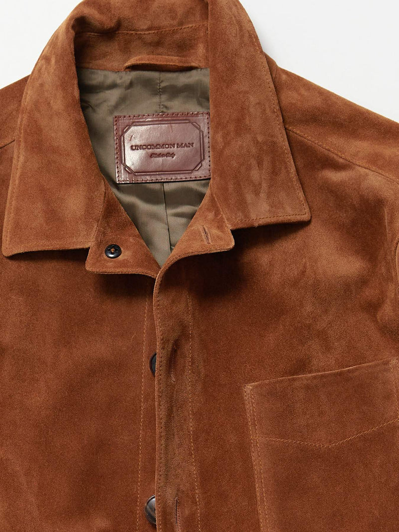 Whiskey Calf Suede Chore Coat