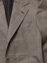 Brown & Blue Wool Glen Check 'Lee' Jacket