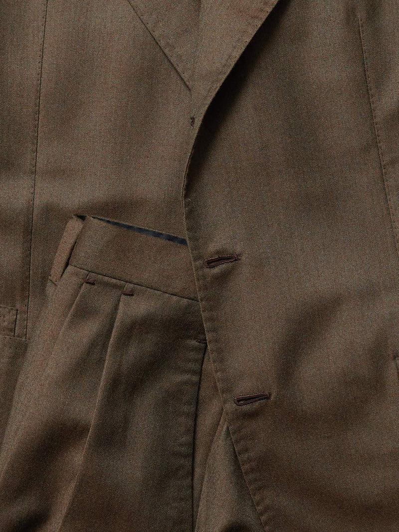 Olive Wool 'Lee' Suit (Made to Order)