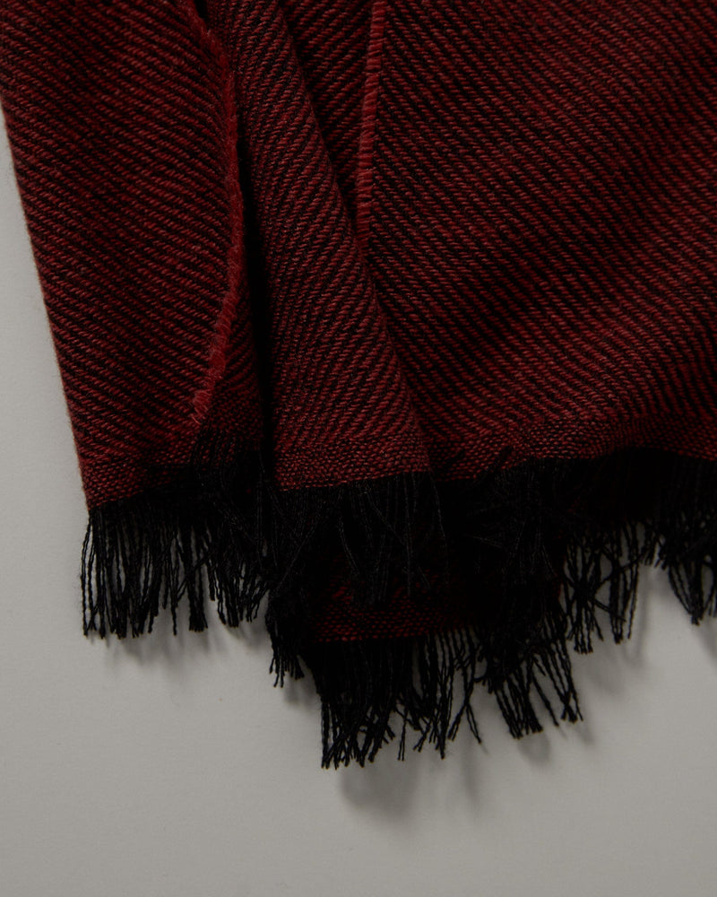 wool scarf red