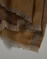 Gold & Brown Cashmere Scarf