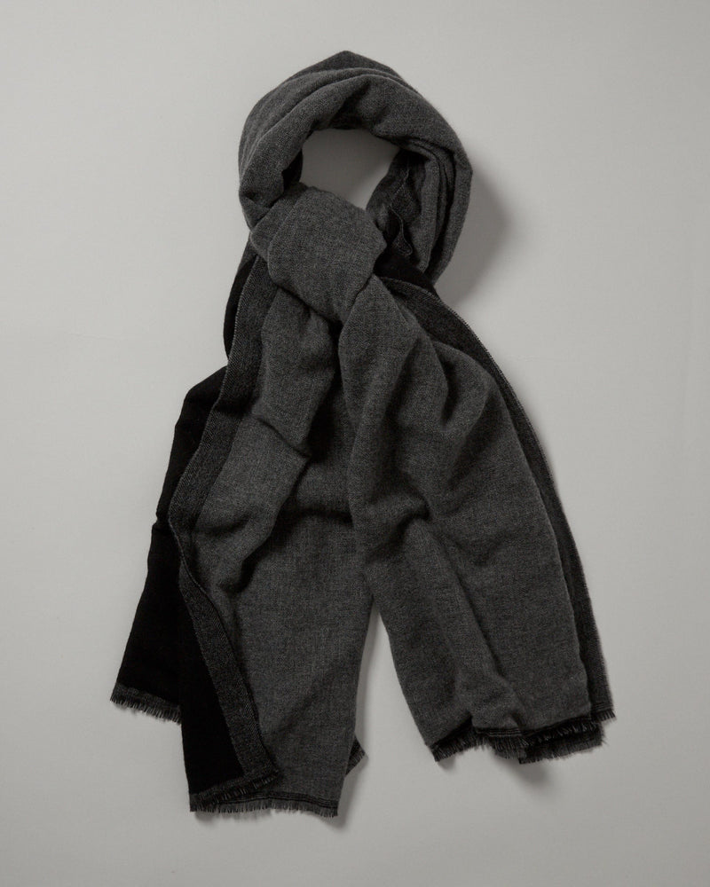 Charcoal Grey Cashmere Scarf