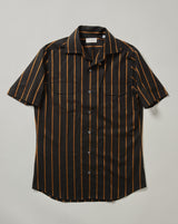 Black & Gold striped Short Sleeve