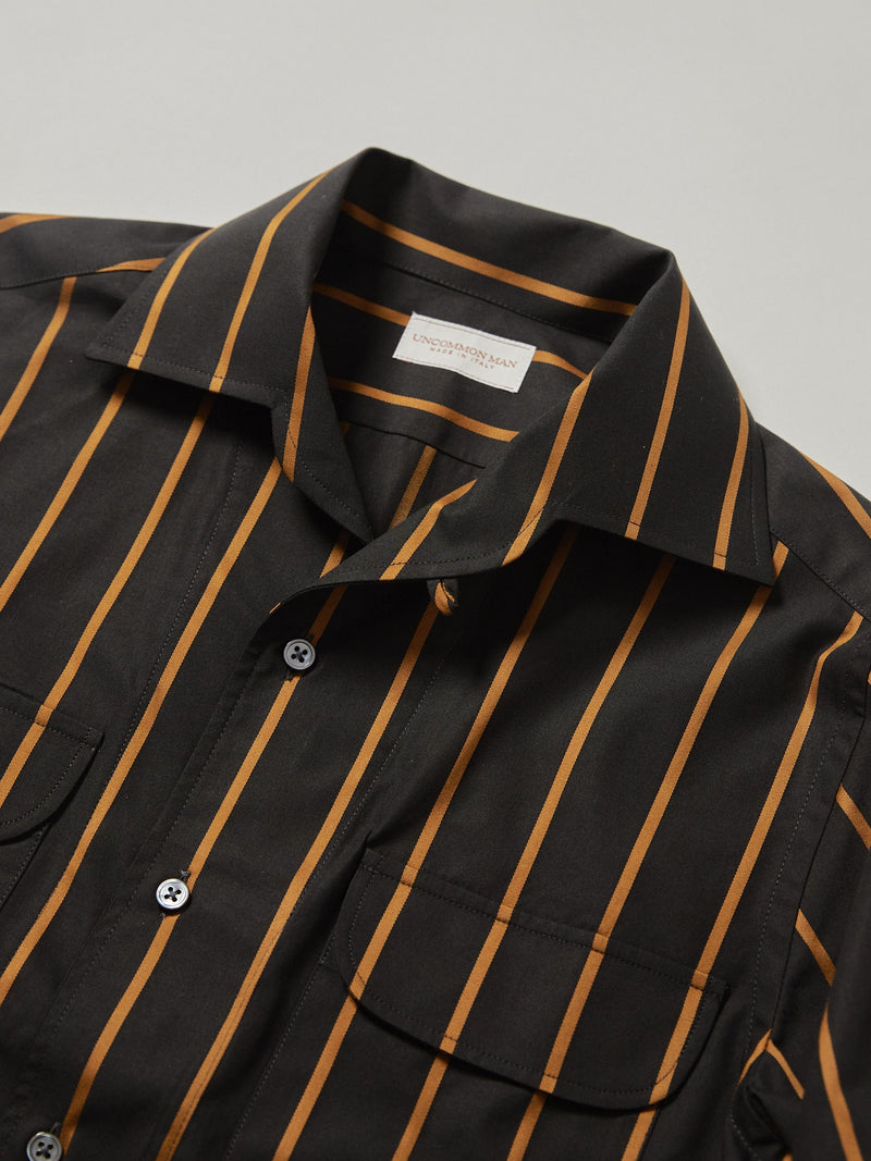 Black & Gold striped Short Sleeve