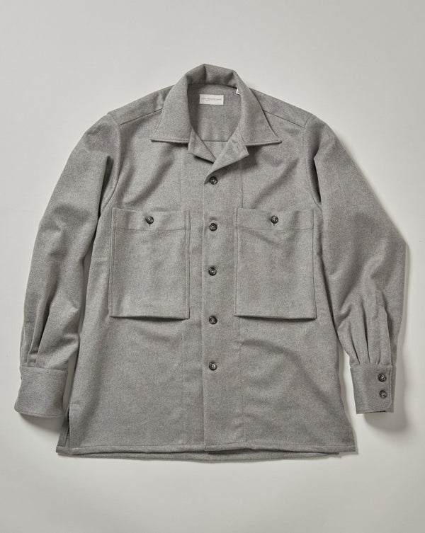 Light Grey Cashmere Over-shirt
