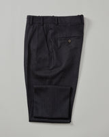 Double Pleated Trouser - Wool Denim