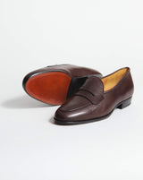 Sagan Grand Penny Loafer - Dark Oak Calf