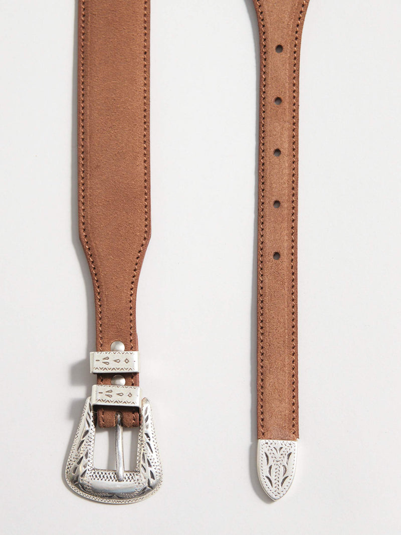 Snuff Suede Western Belt