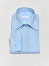 Blue & Navy Multi-stripe Dress Shirt (Made to Order)
